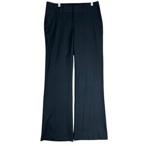 Banana Republic Womens Pants Black High Rise Jackson Fit Wool Blend Stretch 8